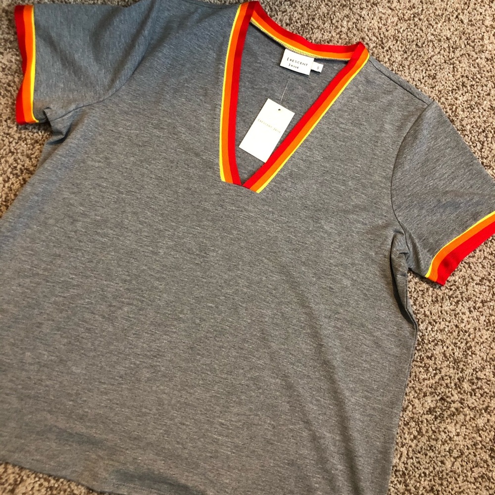 Retro V Neck Top